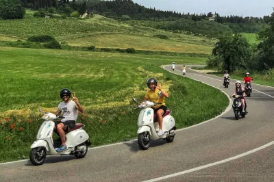 Feel the wind on a vespa ride through chianti, taste local wines and olive oil at a tuscan villa, and enjoy lunch. includes florence pickup and expert guide.