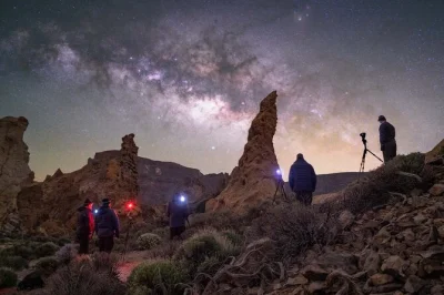 Feel the chill above the clouds at teide, watch sunset lava fields, enjoy a local grill dinner, and stargaze with telescopes—includes pickup from south tenerife hotels.