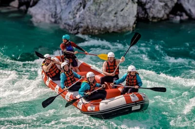 Wake up to the wild side of bovec with whitewater rafting on the soča river, a swim under slovenia’s boka waterfall, and hotel pickup included for a seamless start.