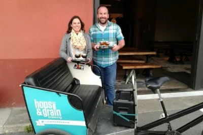 Roll through east austin by pedicab, tasting flights at three local breweries with a private guide. includes hotel pickup and all beer—customize your stops.