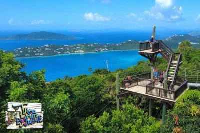 Swoop over st. thomas rainforest on a zipline tour, cross sky bridges, and try the unique yo-yo ride with expert guides—includes helmet, harness, and all safety gear.