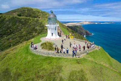 Descubre el extremo norte de nueva zelanda en un tour de día completo desde paihia: recorre ninety mile beach, visita cape reinga, deslízate en las dunas y disfruta de almuerzo incluido.