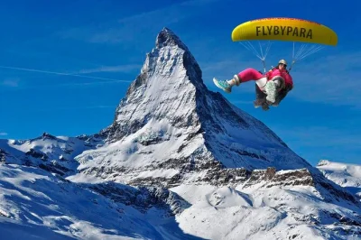Feel the rush of paragliding above zermatt’s matterhorn, guided by a swiss pilot. includes safety gear, vip service, and easy takeoff—book your flight today.