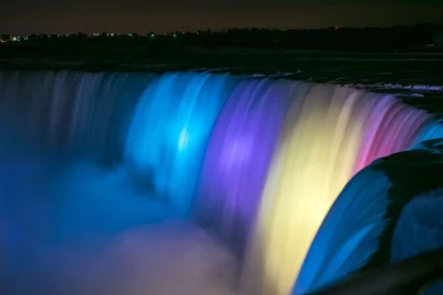 Siente la bruma en un paseo en barco por las cataratas del niágara, explora detrás de las cascadas, disfruta una cena con vistas y contempla fuegos artificiales. incluye recogida en toronto.