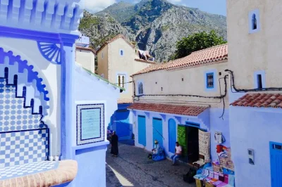 Feel the quiet magic of chefchaouen on a private day trip from fes. wander blue streets, taste local snacks, visit ras el-maa waterfall. includes hotel pickup.