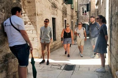 Descubre el palacio de diocleciano en split con un guía local, explora plazas antiguas, escucha historias reales y recibe consejos para recorrer la ciudad por tu cuenta. tour a pie con experto.