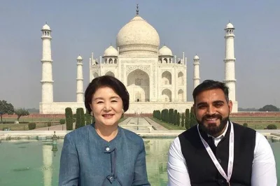 Erlebe das taj mahal hautnah, erkunde die roten mauern des agra fort und genieße eine private fahrt ab delhi mit mittagessen und hotelabholung.