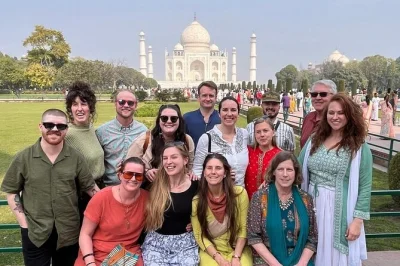Feel the quiet magic of sunrise at the taj mahal, explore agra fort & baby taj with a local guide, and relax over breakfast—includes private pickup.