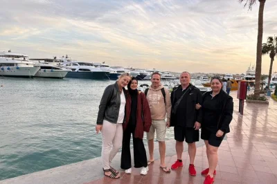 Wander hurghada with a private guide—see the grand mosque, stroll the marina, visit a papyrus workshop, and shop lively markets. includes pickup and local stories.