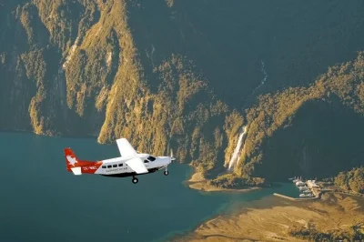 Feel the wild beauty of milford sound on a boutique cruise, then soar back to queenstown by scenic flight. includes lunch, small group, and local guide pickup.
