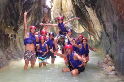 Feel the rush at damajagua waterfalls near puerto plata—jump, swim, and slide through rainforest pools with a local guide. includes lunch and hotel pickup.