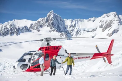 Feel the rush as you soar above franz josef glacier, land on untouched snow, and breathe crisp alpine air with a local guide. includes scenic flight & snow landing.