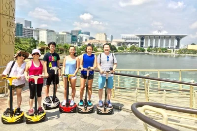 Glide through putrajaya on a segway, see the pink mosque, lakeside views, and bridges with a local guide. includes hotel pickup from kuala lumpur or nearby.