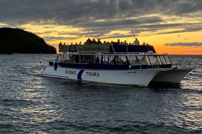Feel the breeze on a door county sunset cruise with live music, local stories, and views of sister bay & ephraim. includes accessible boarding and restroom onboard.