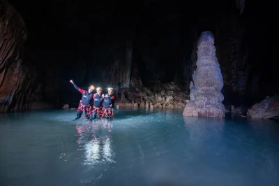 Swim, crawl & float through mallorca’s cova de coloms sea caves with a small group. includes wetsuit, water shoes & expert guide. book your spot for a real adventure.