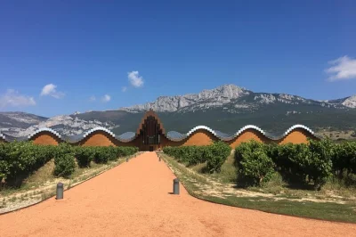 Starten sie in bilbao und entdecken sie rioja mit exklusiven weinproben, einem spaziergang durch das mittelalterliche laguardia und dem berühmten gehry hotel. inklusive abholung, mittagessen und loka