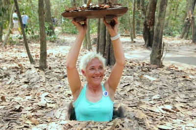 Feel the cool earth of cu chi tunnels, taste mekong fruits, ride a sampan, and share tea with locals. includes pickup, lunch, and english-speaking guide.