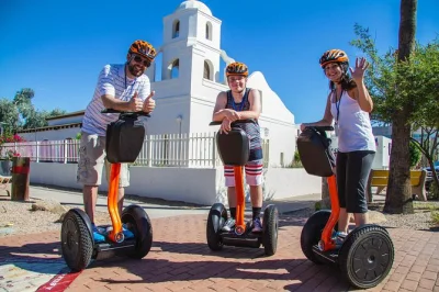 Glide through old town scottsdale on a small group segway tour. includes training, bottled water, and stops for photos, stories, and local snacks. book direct.