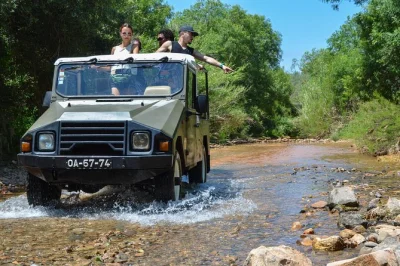 Feel the algarve’s wild side on a half-day jeep safari from albufeira, winding through rural villages, tasting local treats, and stopping at natural springs. includes guide & tastings.