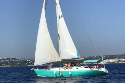 Sinta a brisa do mar em um cruzeiro privado em rodes com almoço, bebidas e paradas na baía anthony quinn, fontes de kallithea e praia de ladiko. equipamento de snorkel incluso.
