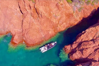 Feel the wind on a boat ride from saint raphaël, explore esterel’s red rocks, swim wild creeks, sip rosé, and snorkel with gear included. book with local pickup.