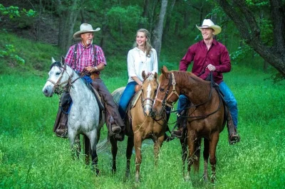 Saddle up for a real texas ranch ride near waco, guided by local cowboys. scenic brazos river views, gentle horses, and all gear included. book your spot today.
