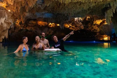 Riviera maya, cenote freschi, snorkeling nella laguna di yal-ku con guida locale, trasporto e attrezzatura inclusi per un’esperienza indimenticabile.
