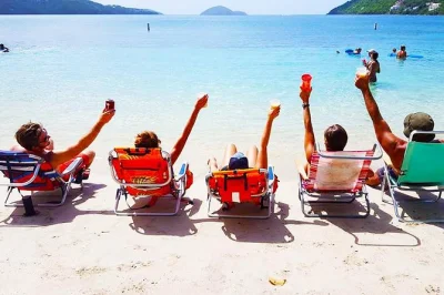 Wake up to mimosas on a catamaran from st thomas, explore great harbor, and unwind at white bay’s soggy dollar bar. includes breakfast, open bar, snorkeling gear.