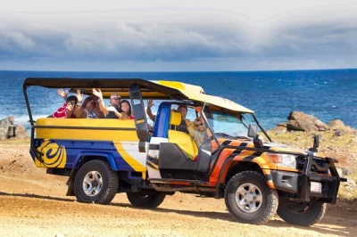 Swap the sand for adventure on aruba’s east coast—swim in volcanic pools, explore indian caves, and ride rugged 4x4s with lunch and a local guide included.