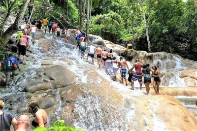Feel the rush at blue hole, secret falls, and dunn’s river falls on a montego bay day trip. includes hotel pickup, skip-the-line tickets, and a local lunch stop.