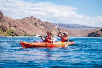 Kayak the colorado river’s emerald cave & black canyon with las vegas hotel pickup, a local guide, and all gear included. paddle, snack, and spot wildlife up close.