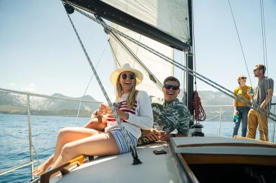 Feel the wind on lake tahoe aboard a small-group sailing cruise. sip local beer or wine, relax with just 18 guests, and enjoy a peaceful ride with a coast guard certified captain.
