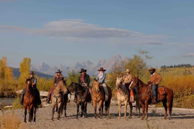 Feel the wyoming wild on horseback in jackson hole, riding forest trails with grand teton views. includes helmet, guidance, and several ride options.