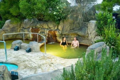 Sink into warrnambool’s deep blue hot springs with two hours of access to mineral pools, sensory caves, and waterfalls. includes sanctuary entry and all bathing areas.