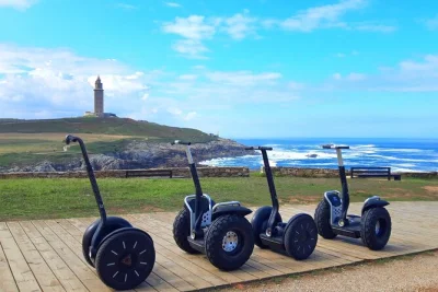 Feel the atlantic breeze on a segway tour around a coruña’s tower of hercules, explore the sculpture park, and get local stories with training included.