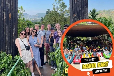 Scopri il lato divertente di dalat con una giornata tra montagne russe vicino alle cascate, la pazza crazy house, campi di fiori e il luge stile mario kart—con pick-up e ingressi inclusi.