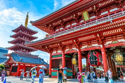 Start your tokyo morning with sushi at tsukiji fish market, stroll meiji shrine’s quiet paths, and snack through asakusa’s old streets—includes entry & guide.