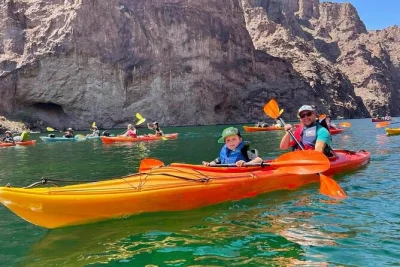 Start your day from las vegas with a kayak rental to emerald cave, paddle the colorado river at your own pace, spot desert wildlife, and enjoy included shuttle pickup.