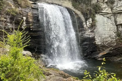 Start your asheville morning with a guided hike to three waterfalls, scenic blue ridge parkway drive, and local stories. small group tour includes pickup and snacks.