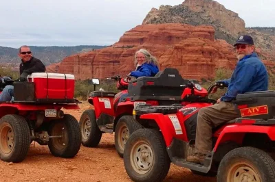 Explore as incríveis formações vermelhas de sedona em um passeio guiado de atv pelas trilhas do oeste, com guias locais, paradas panorâmicas e todo o equipamento incluso. garanta sua vaga agora.