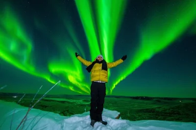 Desde fairbanks, persigue las auroras boreales en una van calefaccionada, relájate en un lodge móvil con cena al fuego y consigue fotos profesionales—incluye recogida y garantía.