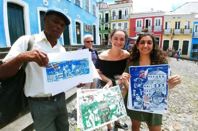Explorez le pelourinho de salvador avec un guide bilingue, montez à l’ascenseur lacerda et flânez devant les maisons coloniales — points de rendez-vous flexibles.
