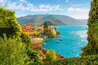 Cross from milan to lake como, bellagio & lugano in one day with a private boat cruise, guided walks, and local lunch. includes transport and expert guide.