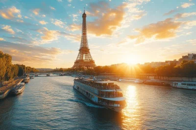 Feel the buzz of paris in a day from le havre—seine cruise, eiffel tower views, arc de triomphe stops, plus french pastries and a sparkling wine toast. includes port pickup.