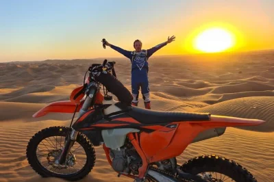 Feel the rush of dubai’s desert with dune bashing, camel rides, live shows, and a bbq dinner. includes hotel pickup, unlimited drinks, and small group comfort.