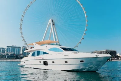 Feel the buzz of dubai marina from a yacht’s open deck, spot the ain wheel and jbr skyline, sip tropical drinks, and enjoy easy boarding with a local guide.