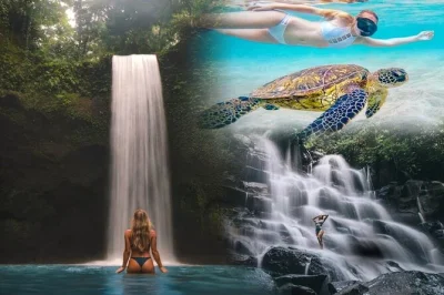 Swim with tropical fish at bali’s blue lagoon, explore kantolampo & tibumana waterfalls, and enjoy lunch—all with hotel pickup and a friendly local guide.