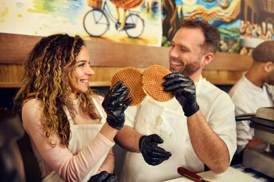 Step inside a cozy amsterdam kitchen to make dutch stroopwafels, taste your own creations, and chat over coffee or tea. includes all equipment and a certificate.