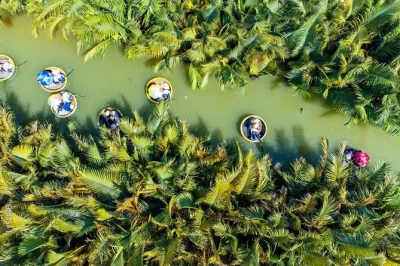 Float through hoi an’s coconut forest by basket boat, try net casting with locals, and wander lantern-lit streets. includes hotel pickup, dinner, and guide.