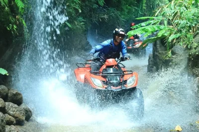 Feel the mud, river spray & jungle air on an ubud atv quad bike ride—includes pickup, lunch, and a local guide for 90 minutes of pure off-road fun.